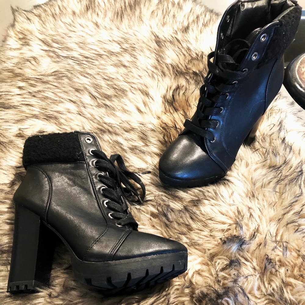 Black Combat Booties